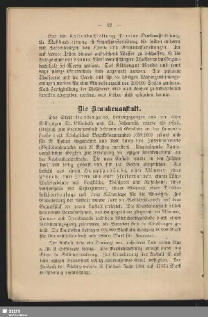 Die Krankenanstalt