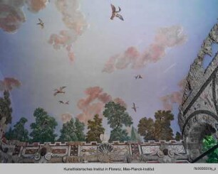 Illusionistisch bemalte Decke - Ninfeo Niccolini