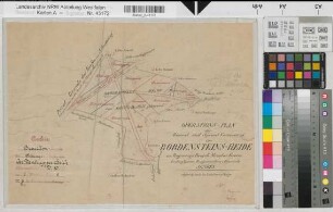 Senden (Senden), Teilung der Ventrupper Heide, Bl. 5 Brouillonkarte Bordensteins Heide