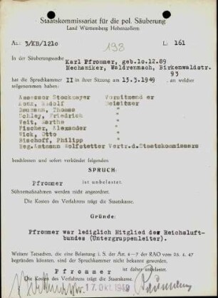 Pfrommer, Karl