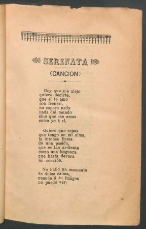 Serenata : (Canción)
