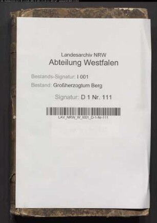 Anschlag vom Kloster Marienfeld