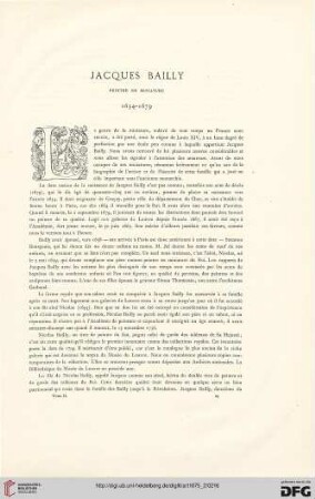 1: Jaques Bailley : peintre en miniature 1634-1679