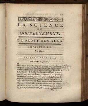 Chapitre III. Des Traités