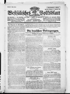 Westfälisches Volksblatt : amtliches Mitteilungsblatt der NSDAP und der Behörden der Kreise Paderborn, Büren, Warburg