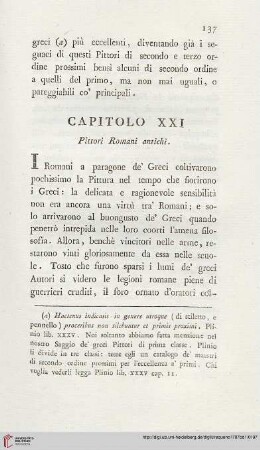 Capitolo XXI: Pittori Romani antichi