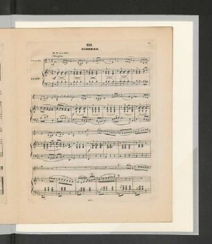 III. Scherzo.