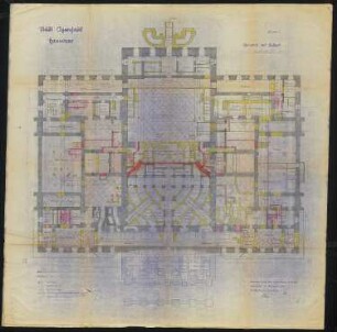 Opernhaus, Hannover: Grundriss Kellergeschoss 1:100