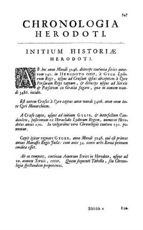Chronologia Herodoti.