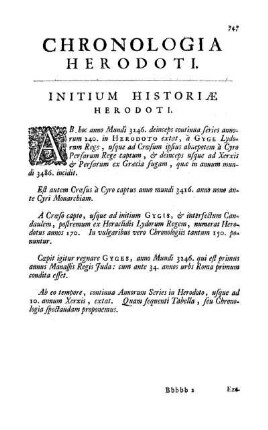Chronologia Herodoti.