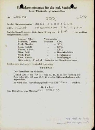 Rümmelin, Rudolf