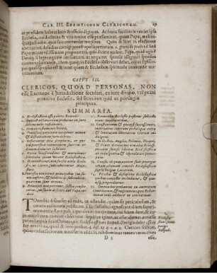 Caput III. Clericos, Quoad personas, non esse Exemtos a Iurisdictione seculari ...