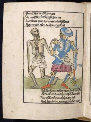 Der Tod zieht den Edelmann zumTanz.