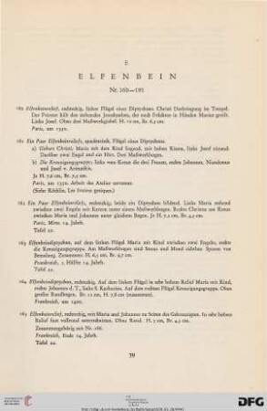 Elfenbein (Nr. 160-191)