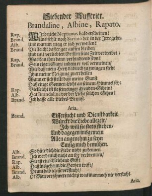 Siebender Aufftritt