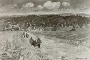 Das Dorf Udersleben im Herbst