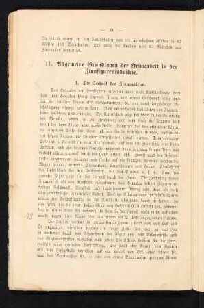 II. Allgemeine Grundlagen der Heimarbeit in der Zinnfigurenindustrie.
