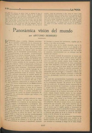 Panorámica visión del mundo
