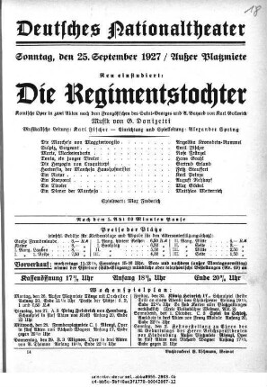 Die Regimentstochter