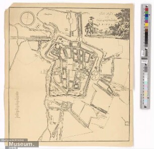 Grund Riss der Churfürstl. Sächs. Handelstadt LEIPZIG 1799.
