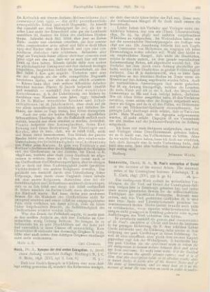362-364 [Rezension] Somerville, David, St. Paul’s conception of Christ or the doctrine of the second Adam. The sixteenth series of the Cunningham lectures