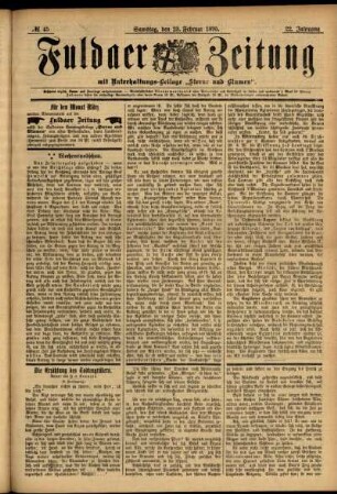 Ausgabe vom Samstag, den 23. Februar 1895.