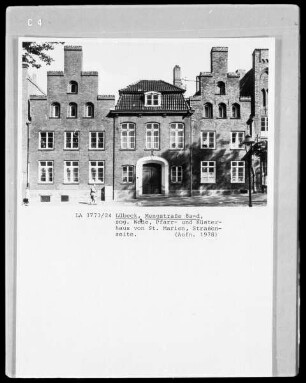 Wede-, Pfarr- und Küsterhaus von Sankt Marien
