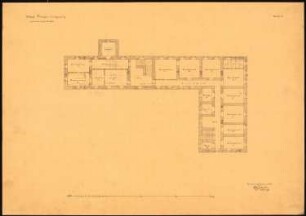 Schloss Pitschen Ausbau: Grundriss 2. Obergeschoss, Maßstabsleiste (Meter)