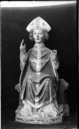 Kloster Lichtental Heiligenfigur Heiliger Bischof Nikolaus (14. Jahrhundert)