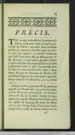 Précis