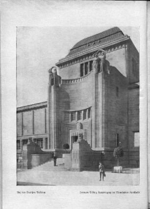 Hermann Billing, Haupteingang der Mannheimer Kunsthalle