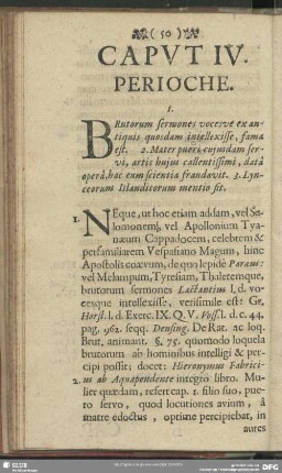 Caput IV. Perioche