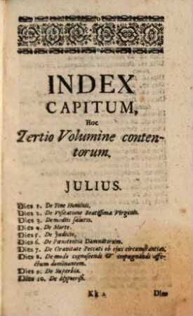 Considerationes Christianæ Pro Singulis anni diebus, 3. Complectens Julium, Augustum, Septembrem
