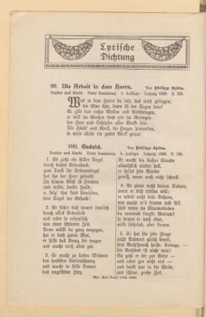 Lyrische Dichtung