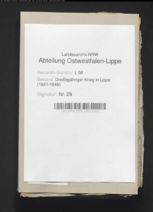 Lippe-Brakische Kriegsangelegenheiten
