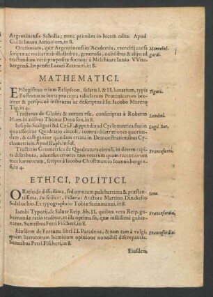 Mathematici.