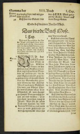 Das vierdt Buch Mose.