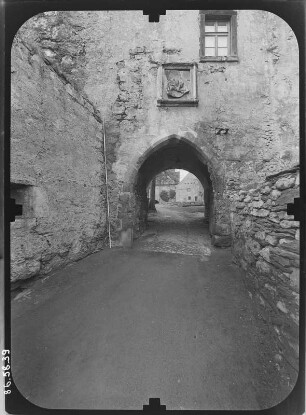 Ranis. Burg (Erwähnung 1199, 13./14. Jh.). Aufgang