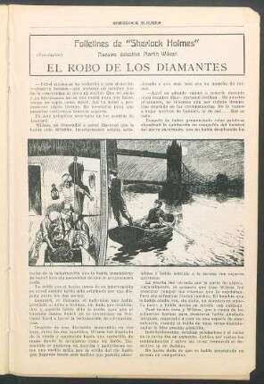 Folletines de "Sherlock Holmes" - Nuestro detective Martín Wilson - El robo de los diamantes - (Conclusión)