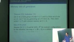Generating sets of monoids of cellular automata