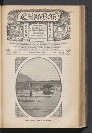 Heft 9. September 1911. 19. Jahrg