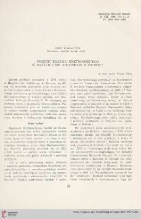 52: Pomnik Erazma Kretkowskiego w Bazylice św. Antoniego w Padwie