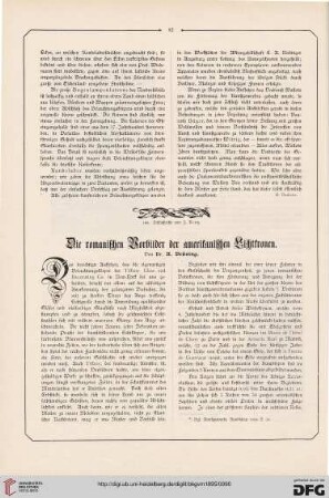 Die romanischen Vorbilder der amerikanischen Lichtkronen