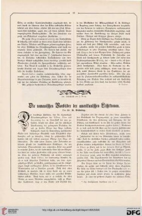 Die romanischen Vorbilder der amerikanischen Lichtkronen