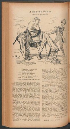 A Sancho Panza : (Rapsodia modernista)