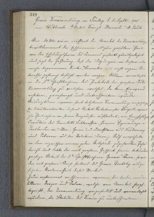Grosse Versammlung am Freitag d. 15. Septbr. 1905