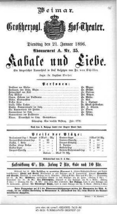 Kabale und Liebe