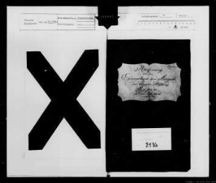Die Stiftung Rupe: Haushalt 1826
