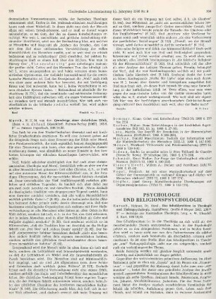 Psychologie, Religionspsychologie