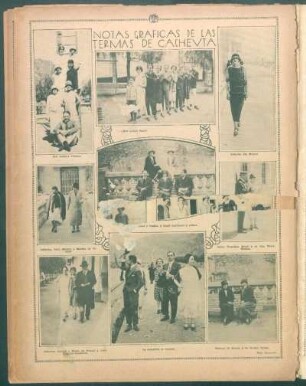 Notas gráficas de las Termas de Cacheuta